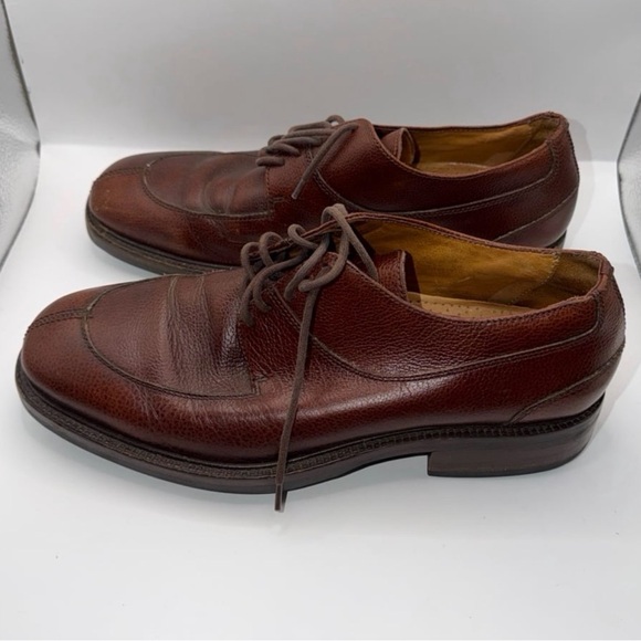 Cole Haan Size 9M Brown Leather Split Toe Lace Up Memory Flex Comfort (14172) - Picture 2 of 7